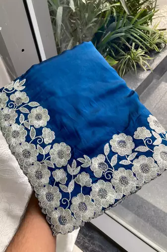 party wear silk saree