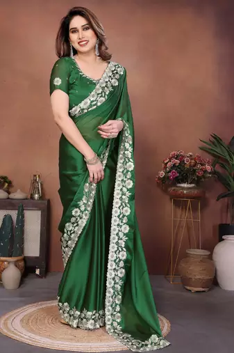 party wear silk saree