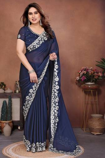  party wear silk saree