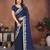 New trendy stylish party wear silk saree