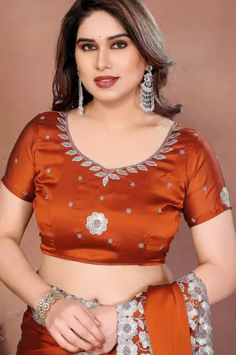 party wear silk saree