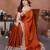 New trendy stylish party wear silk saree