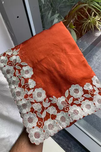 party wear silk saree