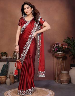 party wear silk saree 2