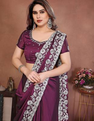 party wear silk saree 2