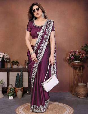 party wear silk saree 3