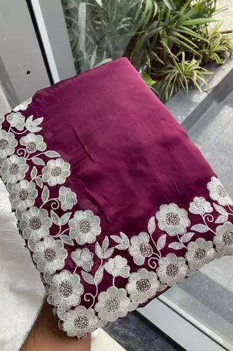 party wear silk saree