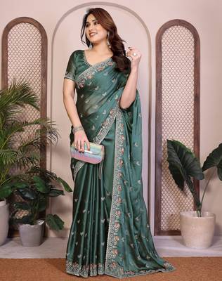 party wear silk saree 3