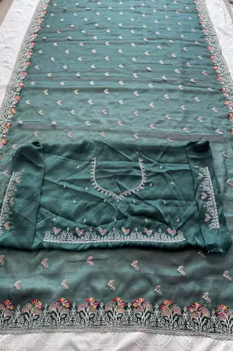 party wear silk saree