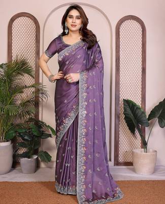 party wear silk saree 1