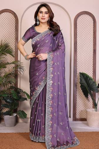  party wear silk saree