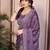 New trendy stylish party wear silk saree