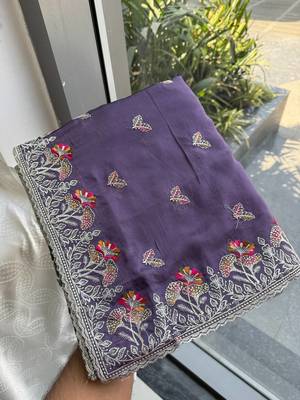 party wear silk saree 4
