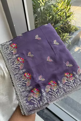 party wear silk saree