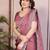 New trendy stylish party wear silk saree
