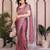 New trendy stylish party wear silk saree
