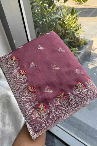 party wear silk saree