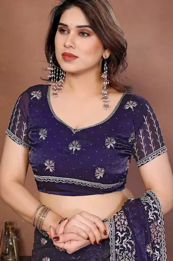 party wear soft chiffon silk saree