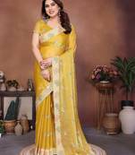  party wear soft chiffon silk saree