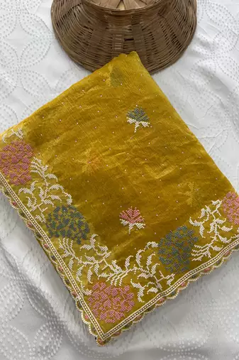 party wear soft chiffon silk saree