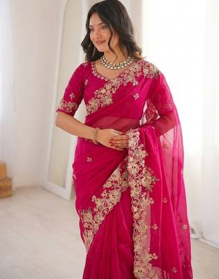 party wear soft chiffon silk saree 2