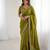 New trendy party wear soft satin chiffon saree