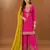 Premium chinon silk embroidered farshi suit set with sequence codding work & dupatta