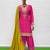 Premium chinon silk embroidered farshi suit set with sequence codding work & dupatta