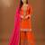 Premium chinon silk embroidered farshi suit set with sequin codding work & dupatta