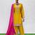 Premium chinon silk embroidered farshi suit set with sequin codding work & dupatta