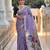 lavender cotton woven saree with blouse