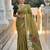 mehendi cotton woven saree with blouse