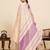 purple linen embroidered saree with blouse
