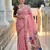 pink cotton woven saree with blouse