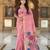 pink cotton woven saree with blouse
