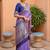 lavender art silk woven saree with blouse