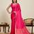 pink art silk woven saree with blouse
