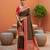 mehendi art silk woven saree with blouse