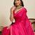 pink art silk woven saree with blouse