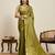 olive art silk woven saree with blouse