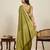 olive art silk woven saree with blouse