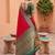 pink art silk woven saree with blouse