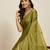 olive art silk woven saree with blouse