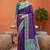 violet art silk woven saree with blouse