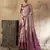 purple art silk woven saree with blouse