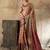 magenta art silk woven saree with blouse