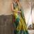 mustard art silk woven saree with blouse