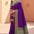 wine art silk woven saree with blouse