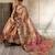 magenta art silk woven saree with blouse