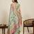parrot green art silk woven saree with blouse